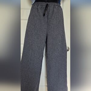 Zara Men's Black and White Patterned Dress Pants